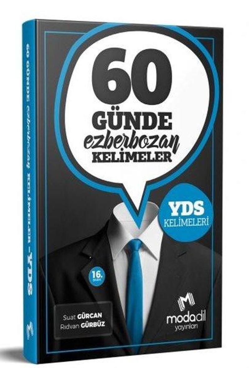 Modadil Yayınları 60 Günde Ezberbozan YDS Kelimeleri