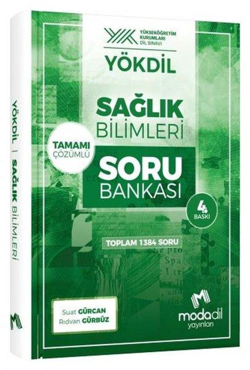 Modadil Yayınları Yökdil Sağlık Bilimleri Tamamı Çözümlü Soru Bankası