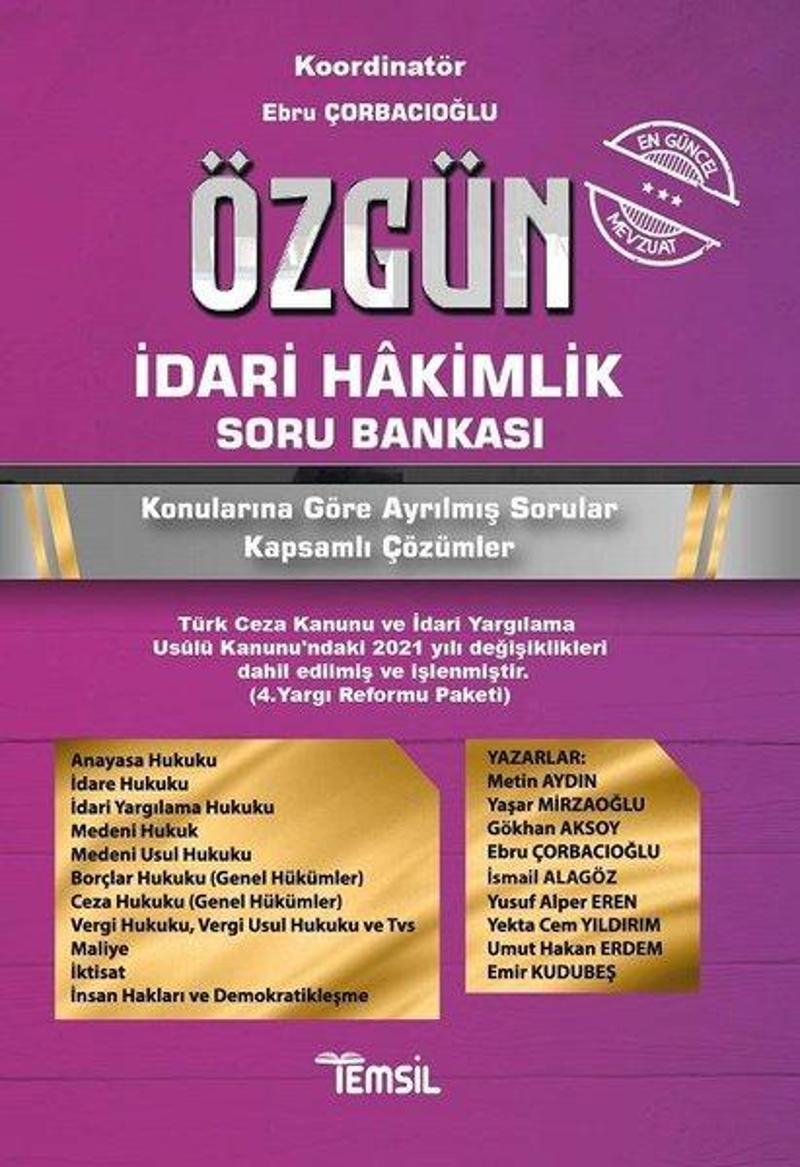 Özgün İdari Hakimlik Soru Bankası