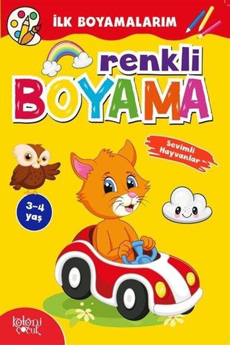 Renkli Boyama - Sevimli Hayvanlar - İlk Boyamalarım