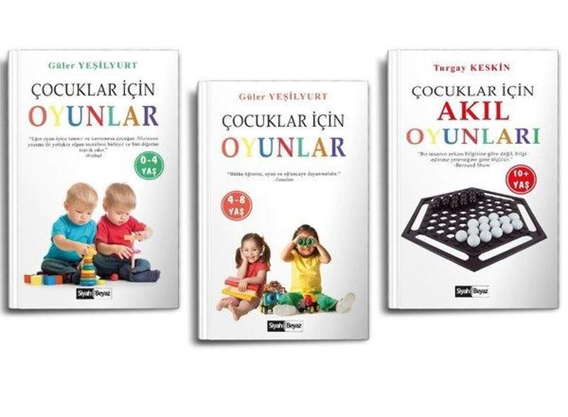 Çocuklar İçin Oyunlar Seti - 3 Kitap Takım