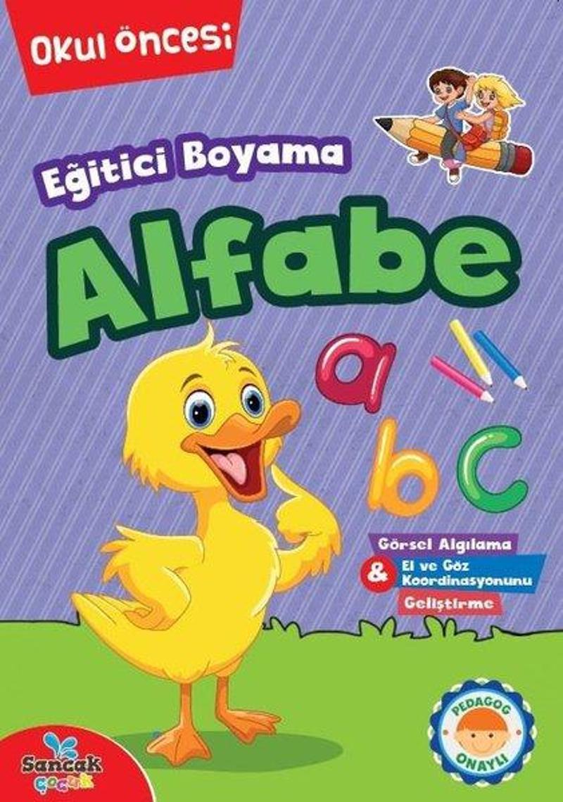 Eğitici Boyama - Alfabe Okul Öncesi