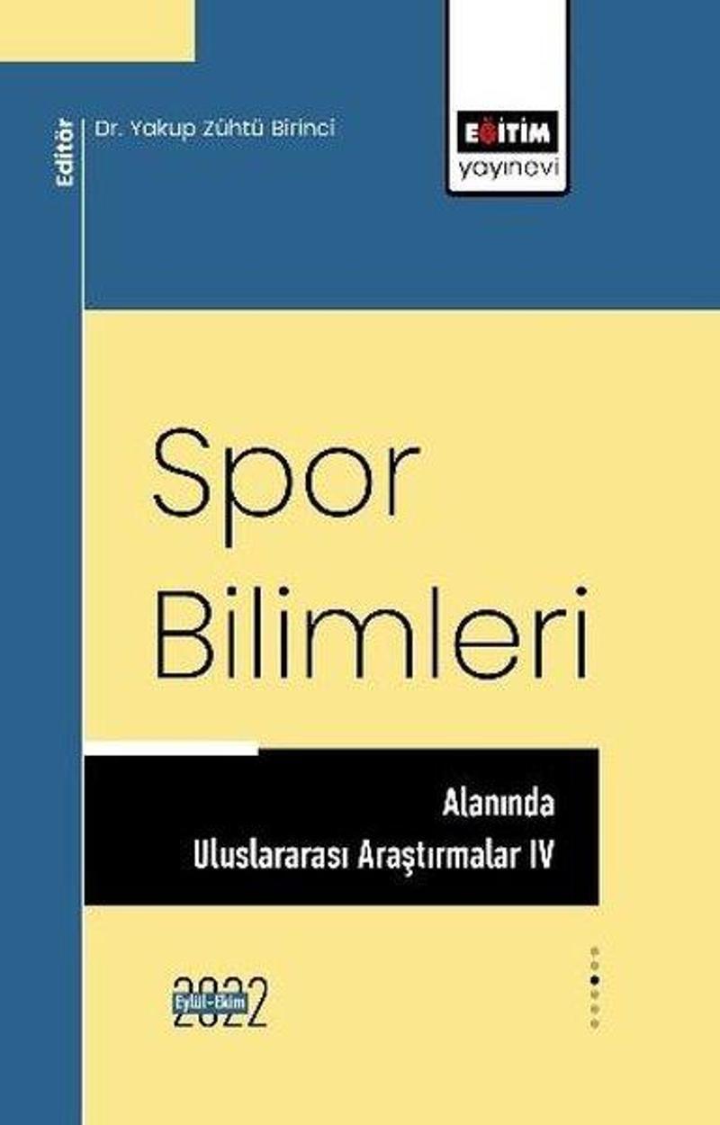 Spor Bilimleri Alanında Uluslararası Araştırmalar 4