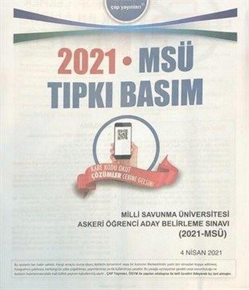 2021 MSÜ Tıpkı Basım