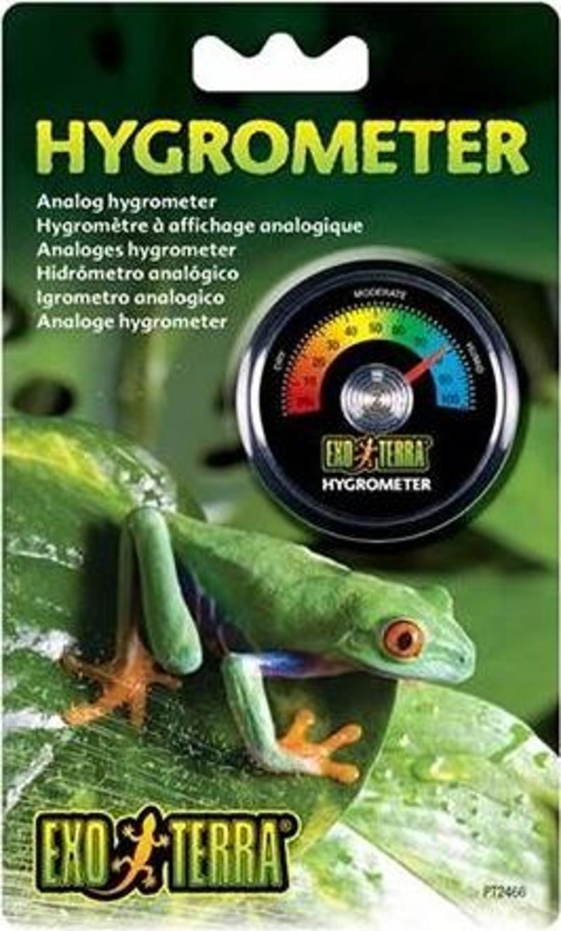 Hygrometer Nem Ölçer & Analog Yuvarlak Teraryum Higrometresi