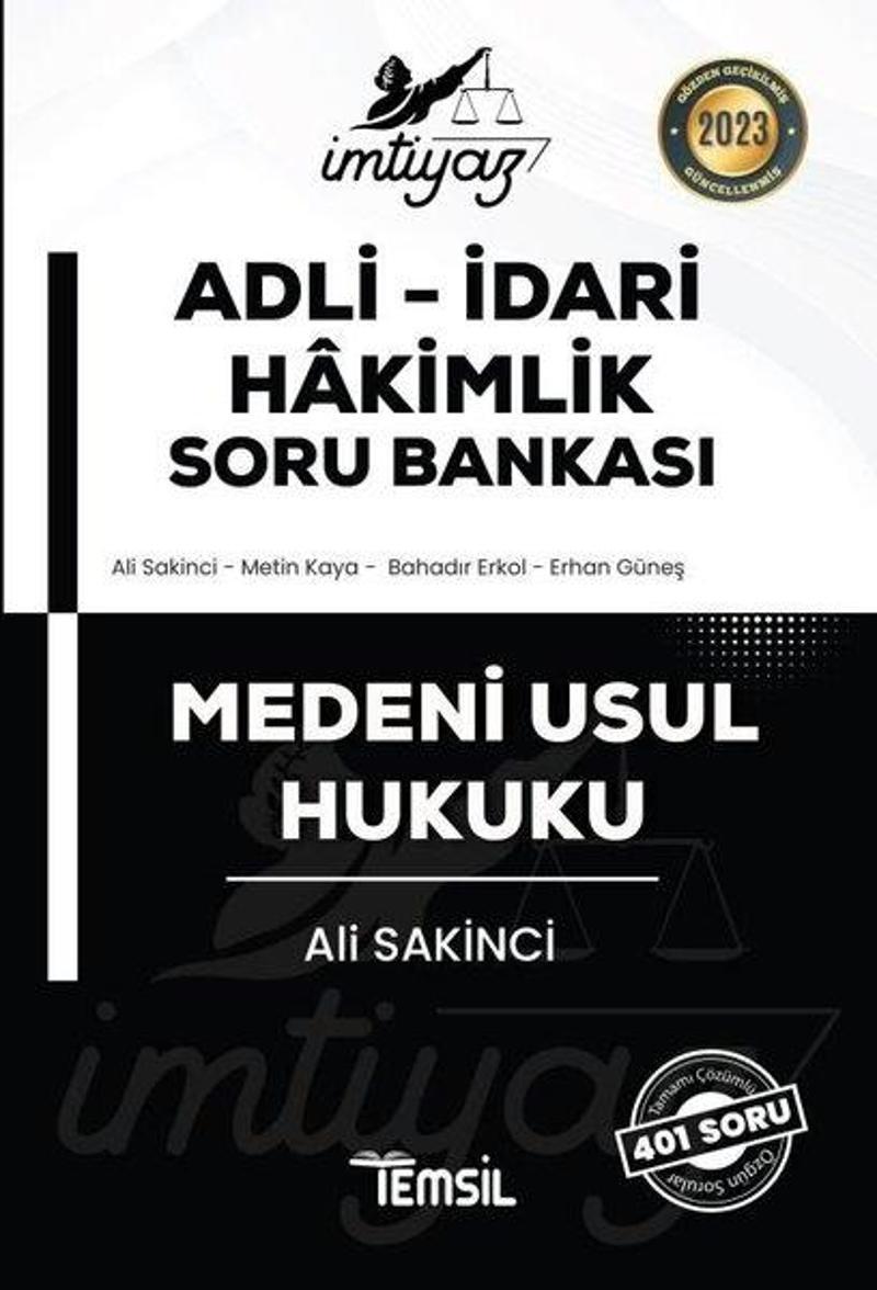 İmtiyaz - Adli - İdari Hakimlik Soru Bankası - Medeni Usul Hukuku