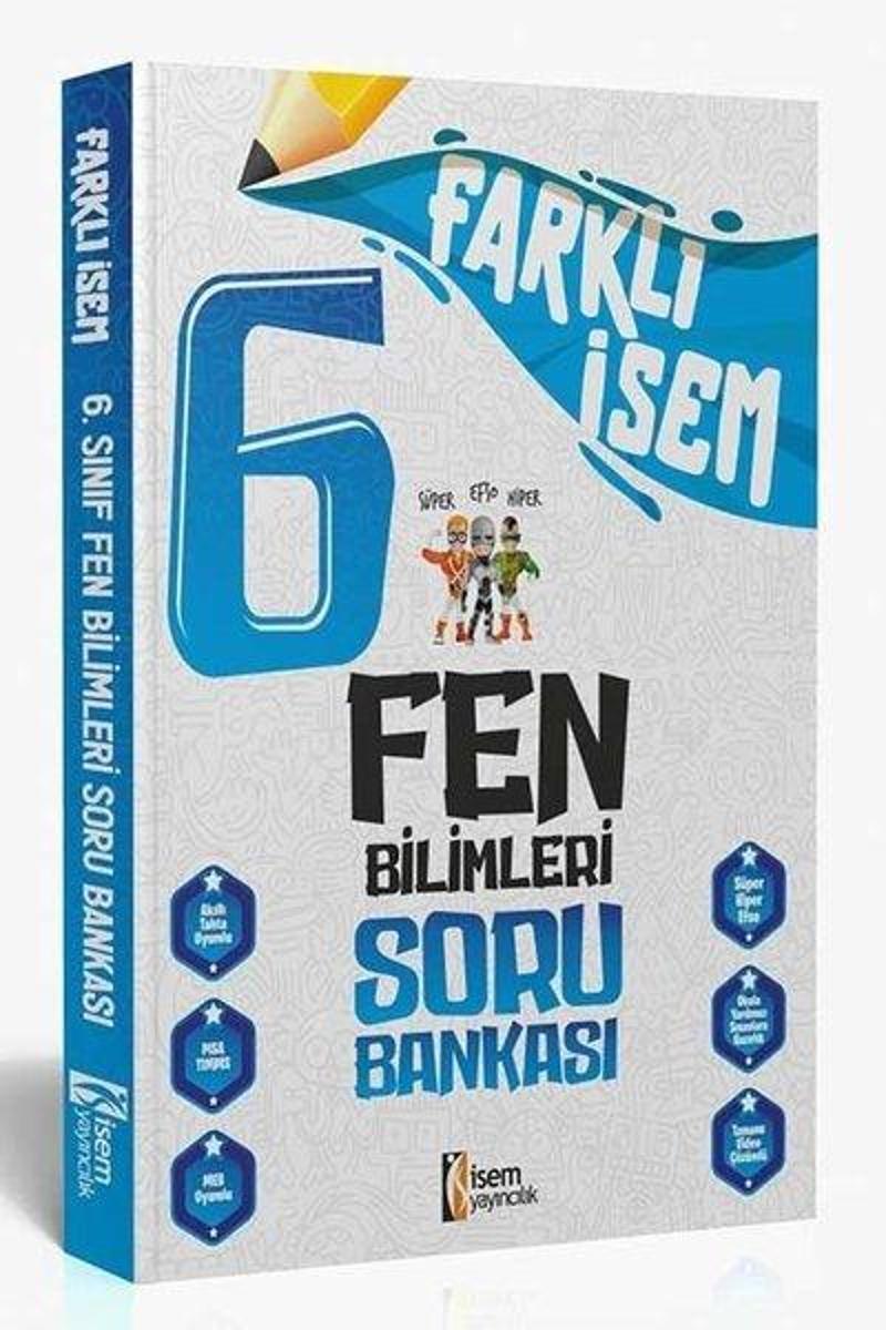 2024 6.Sınıf Fen Bilimleri Farklı İsem Soru Bankası