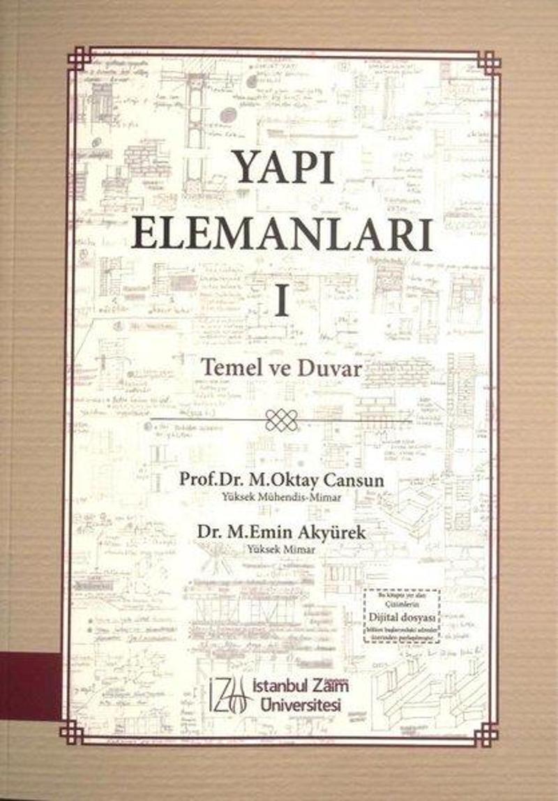 Temel ve Duvar - Yapı Elemanları 1