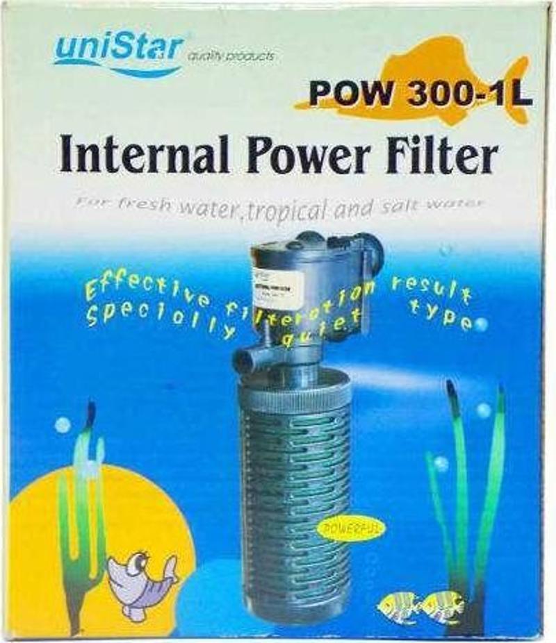 UniStar Pow 300-1L Akvaryum İç Filtre 500 L/H