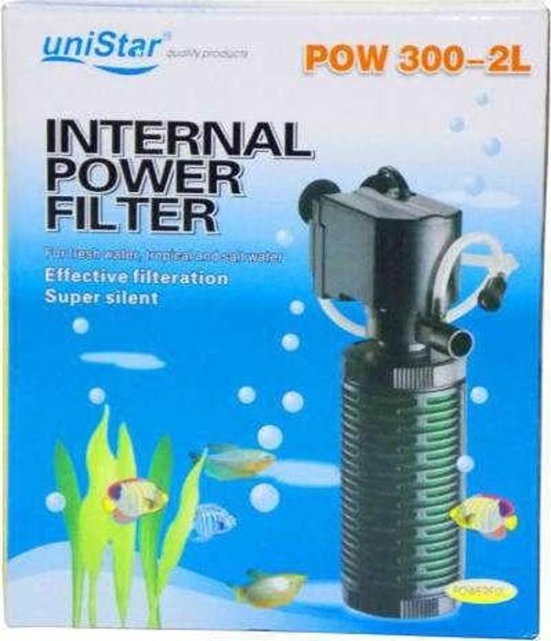 UniStar Pow 300-2L Akvaryum İç Filtre 700 L/H