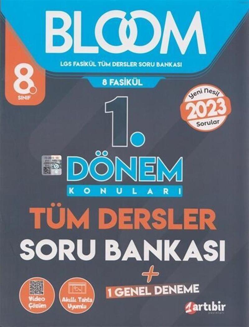 Artıbir Yayınları 8. Sınıf Lgs 1. Dönem Konuları Tüm Dersler Soru Bankası Bloom Serisi 0223