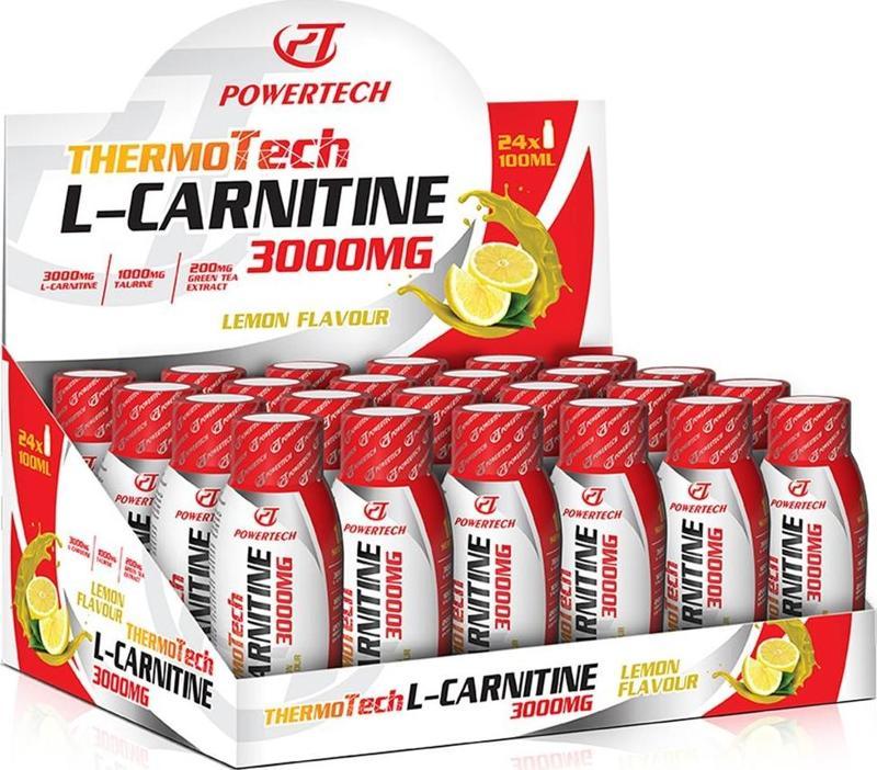 Thermotech L-karnitin 3000mg 24x100ml Limon Aromalı L-carnitine