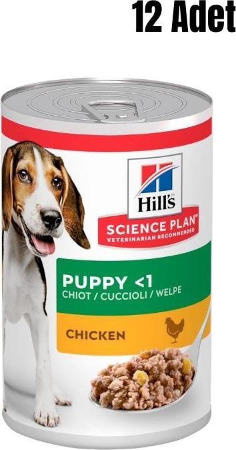 Hills Tavuklu Yavru Köpek Konserve Maması 370 Gr 12 Adet