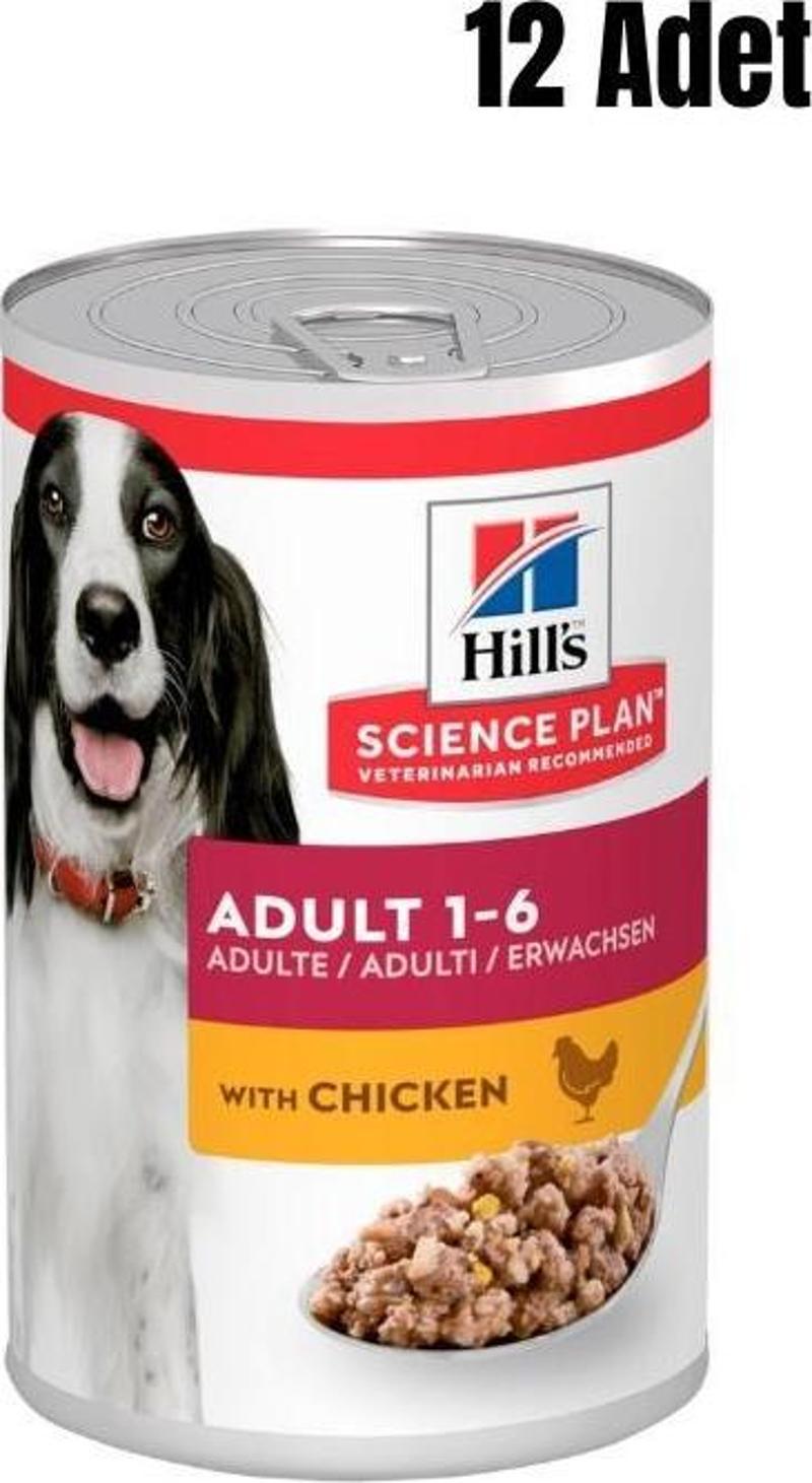 Hills Tavuklu Yetişkin Köpek Konserve Maması 370 Gr 12 Adet