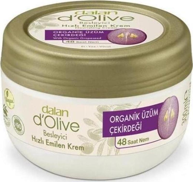 D'Olive Kavanoz Krem 150ml Organik Üzüm Çekirdeği