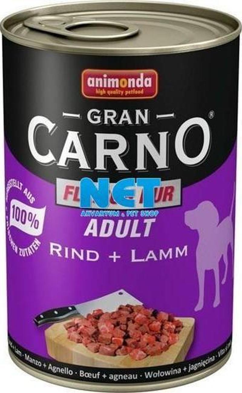 Gran Carno Sığır kuzu Etli Köpek Konserve 400g Yetişkin Köpekler için