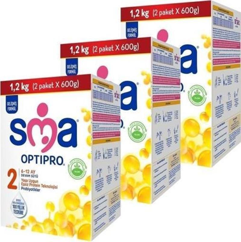 Optipro Probiyotik 2 6-12 Ay Bebek Sütü 1200 gr X 3 Adet