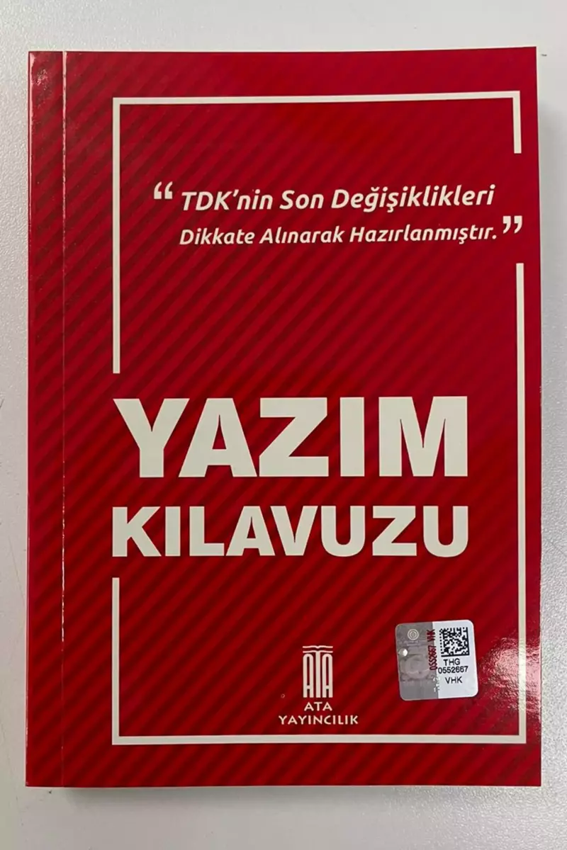 Yazım Kılavuzu Karton Kapak Ata Yayıncılık