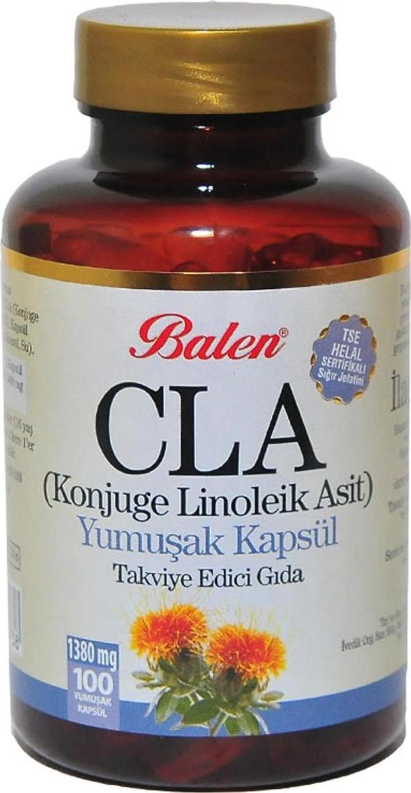 CLA Aspir Yağı (Konjuge Linoleik Asit) Yumuşak 100 Kapsül