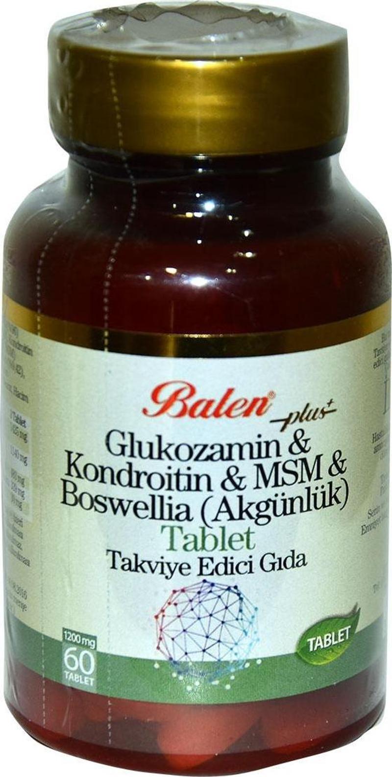 Glukozamin Kondroitin MSM Boswellia 60 Tablet