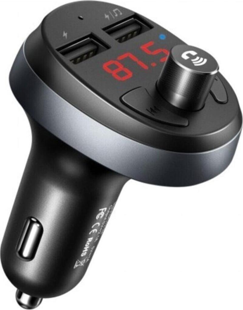 Çift Usb Fm Transmitter Bluetooth Araç Şarj Cihazı Cc-6880