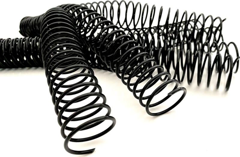 PLASTİK HELEZON SPİRAL 10MM. 4:1 SİYAH 100 AD.. 48 LOP POŞETLİ