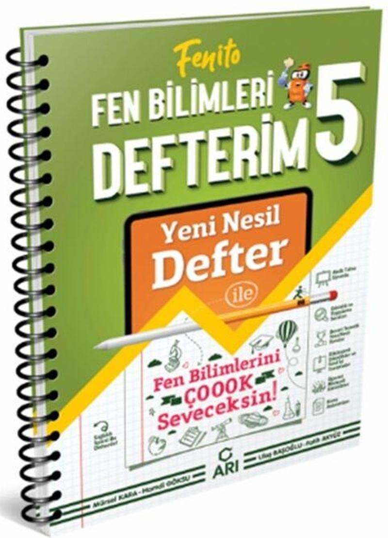 Arı Yayıncılık 5. Sınıf Fen Bilimleri Defterim Fenito 0922