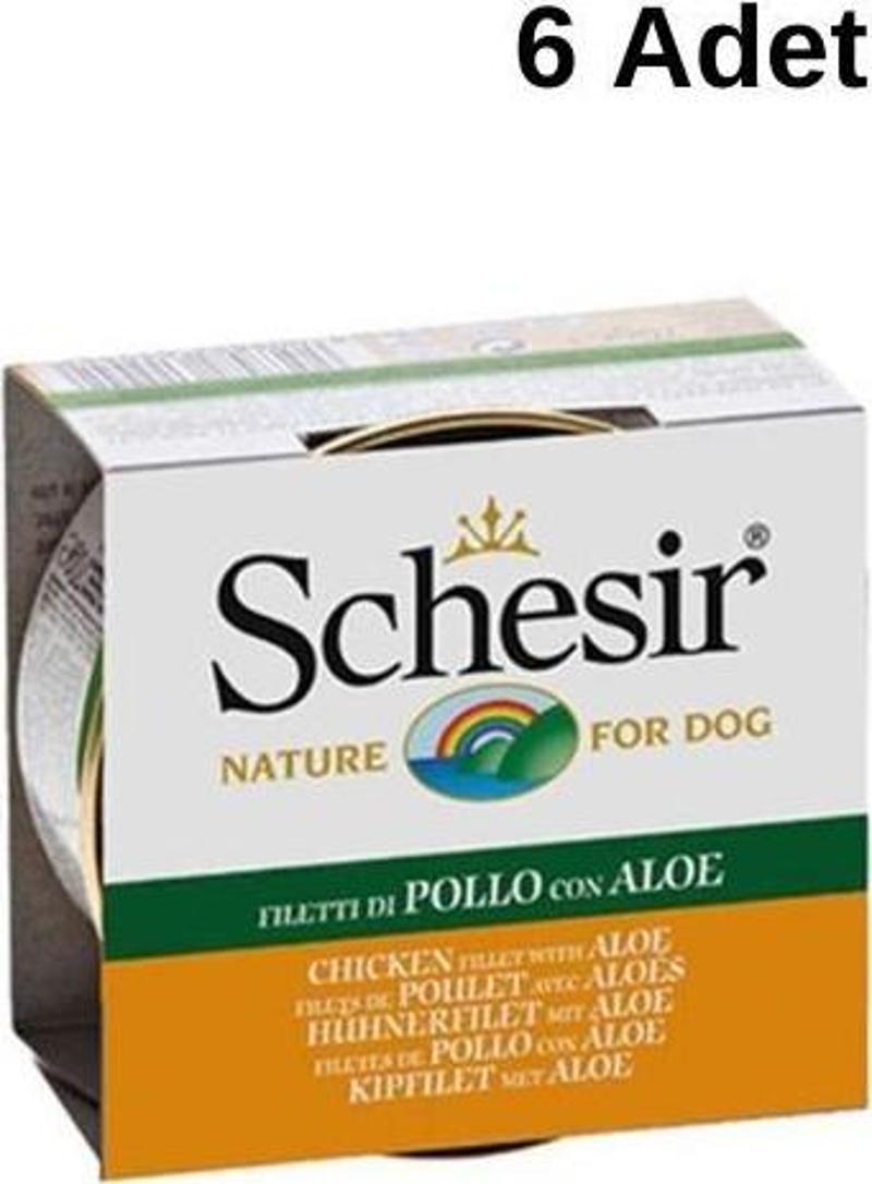 Tavuklu Aloe Veralı Köpek Konservesi 150 Gr x6