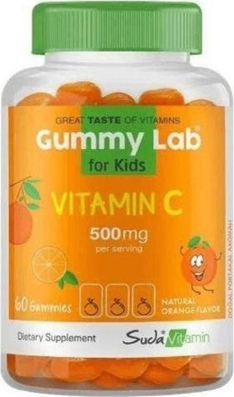 SUDA VİTAMİN GUMMY LAB VİTAMİN C FOR KİDS PORTAKAL AROMALI 60 GUMMİES