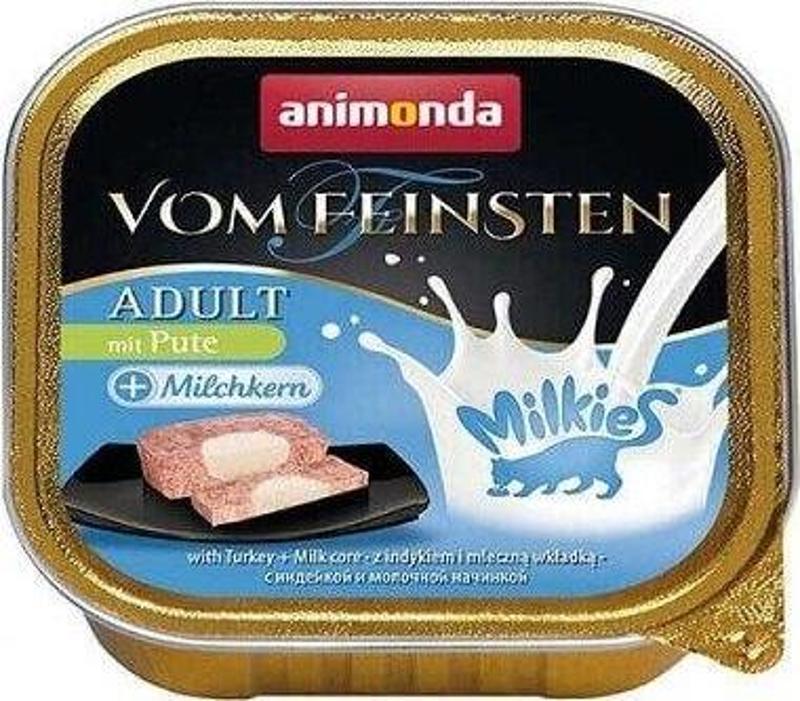 Vom Feinsten Hindi&Süt Yetişkin Kedi Konservesi 100 gr