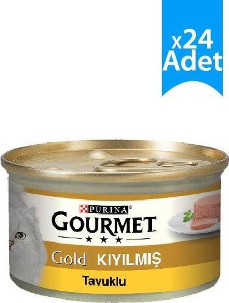 Gold Kıyılmış Tavuklu Kedi Konservesi 85 gr x 24 Adet