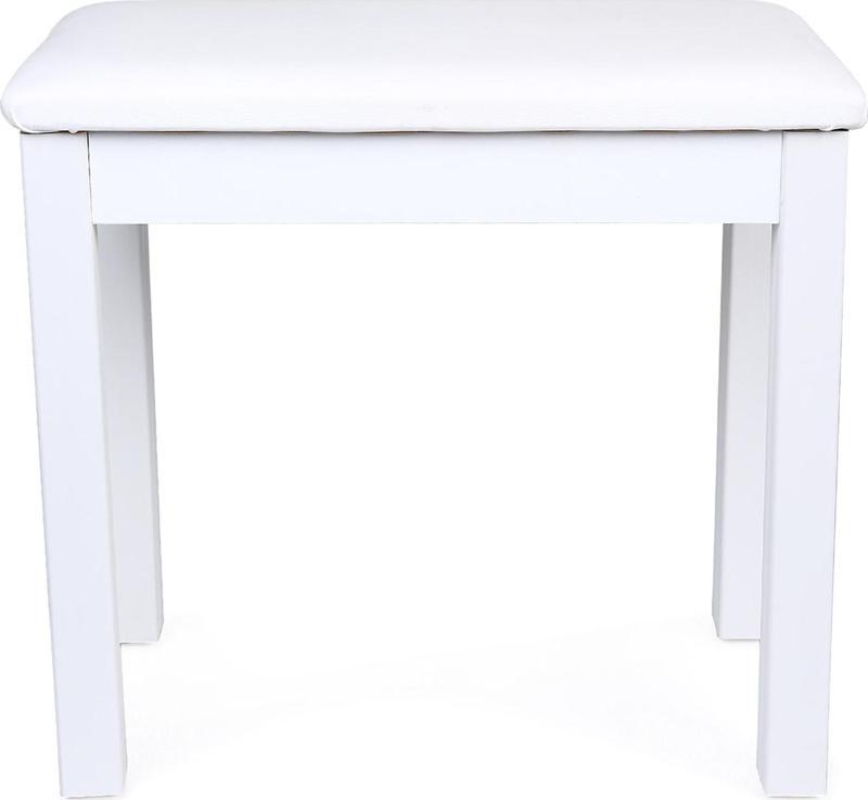 KO-104WH Sandıksız Ahşap Piyano Taburesi (Beyaz)