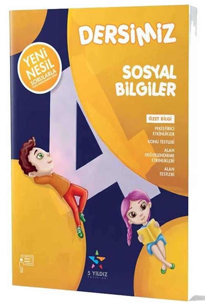 5 Yıldız Yayınları 4. Sınıf Sosyal Bilgiler Etkinlikli Soru Bankası