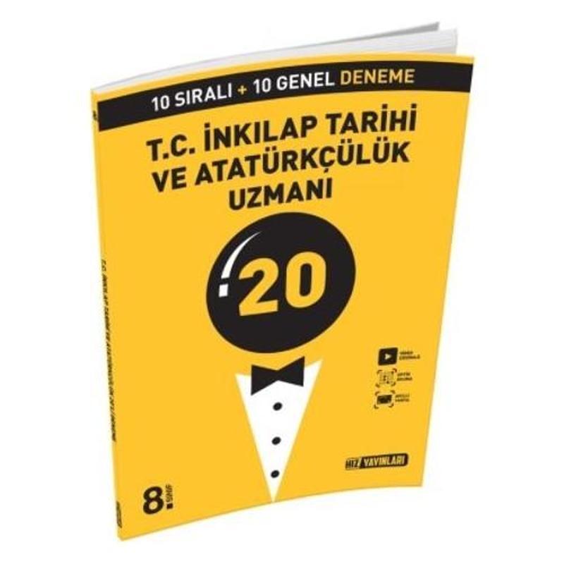 Hız Yayınları 8. Sınıf T.C İnkılap Tarihi Ve Atatürkçülük Uzman 20 Li Deneme