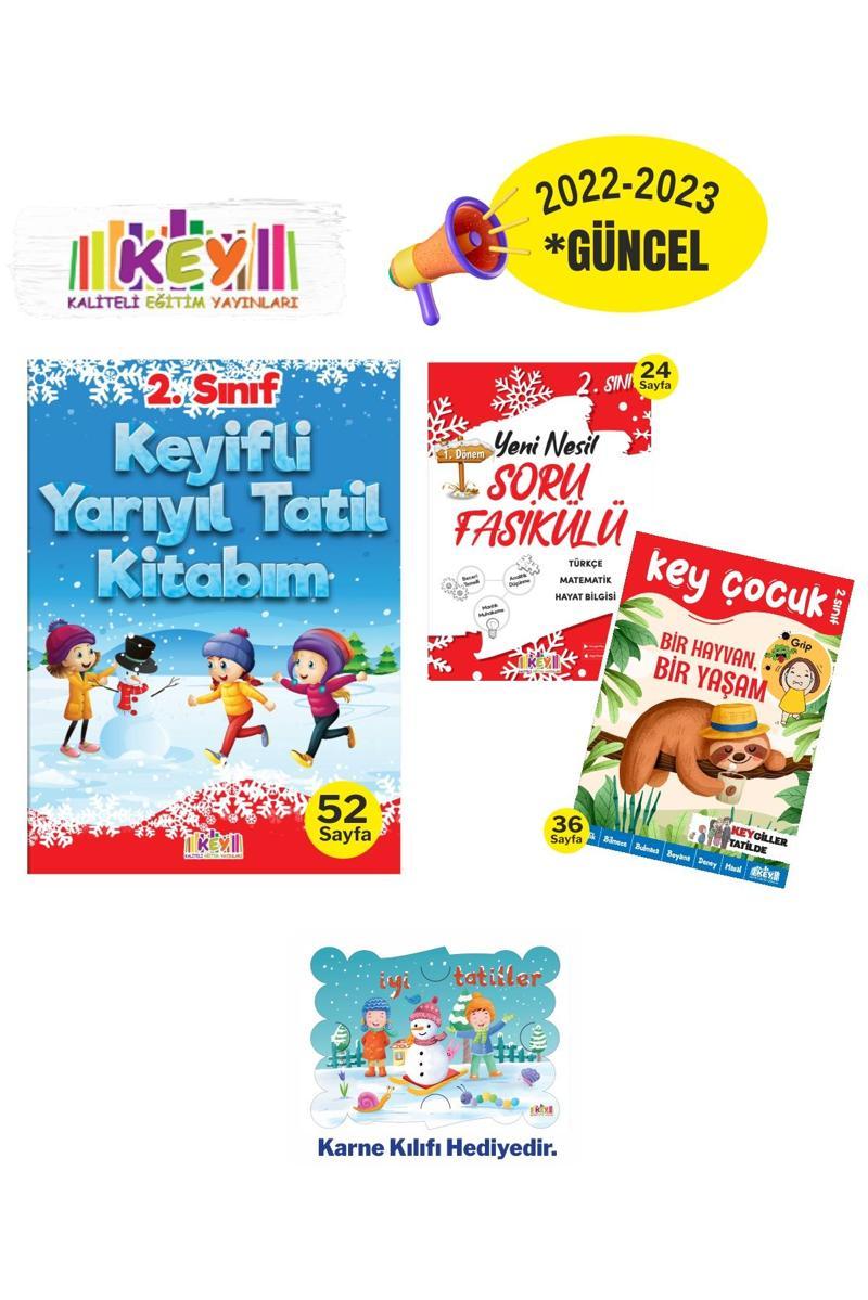 Kaliteli Eğitim Yayınları 2. Sınıf Kış Tatil Keyifli Tatiller 3Kitap