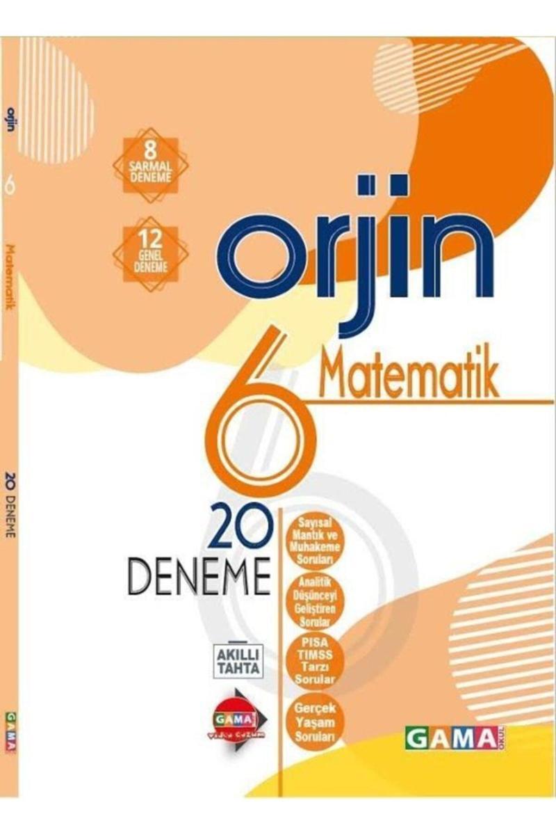 Gama Yayınları 6. Sınıf Matematik Orjin 20 Deneme