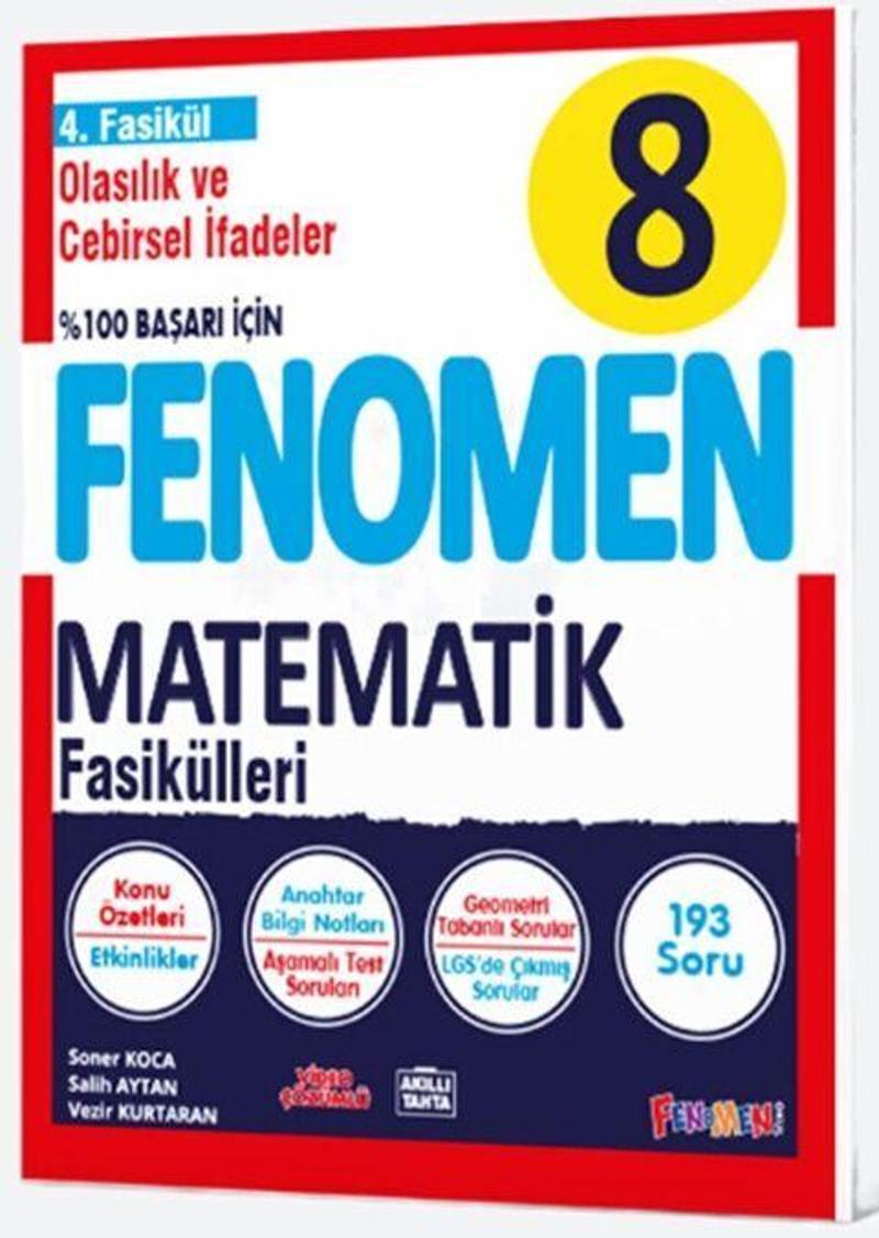 Gama Yayınları 8. Sınıf Matematik 4.Fasikül (Olasılık Ve Cebirsel İfadeler)