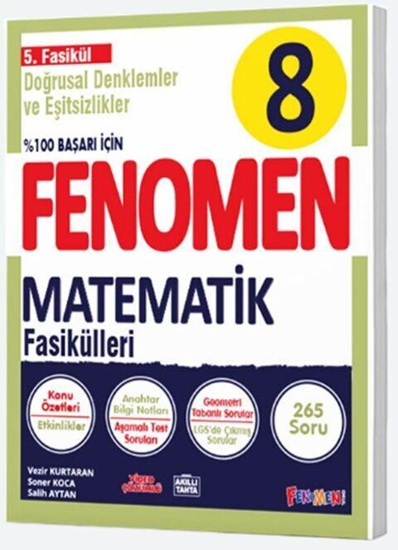 Gama Yayınları 8. Sınıf Matematik 5. Fasikül - Doğrusal Denklemler ve Eşitsizlikler