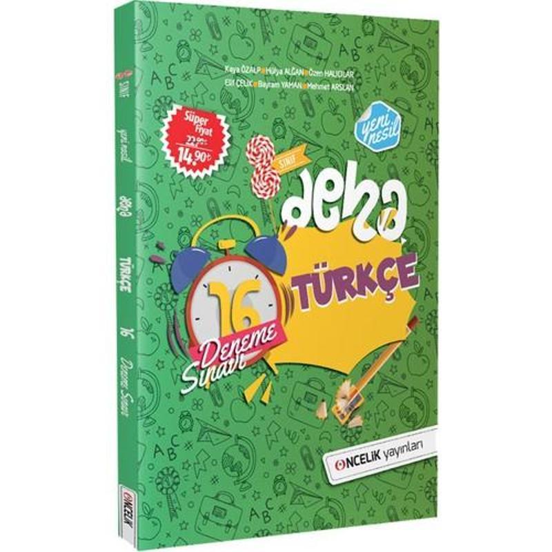 Öncelik Yayınları  8. Sınıf Deha Türkçe 16 Deneme Sınavı