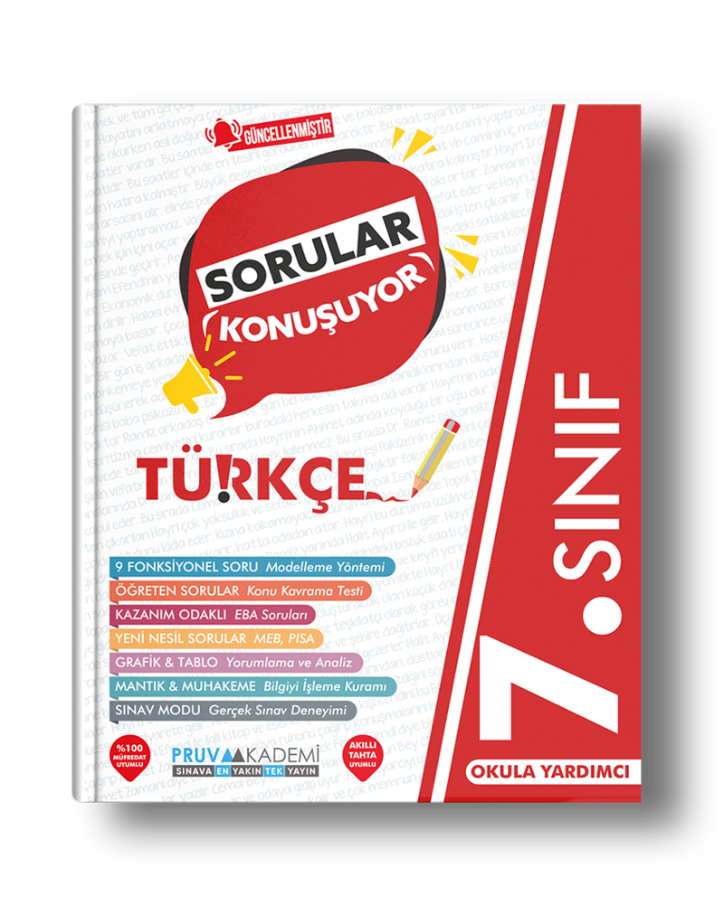 Pruva Yayınları 7. Sınıf Türkçe Sorular Konuşuyor