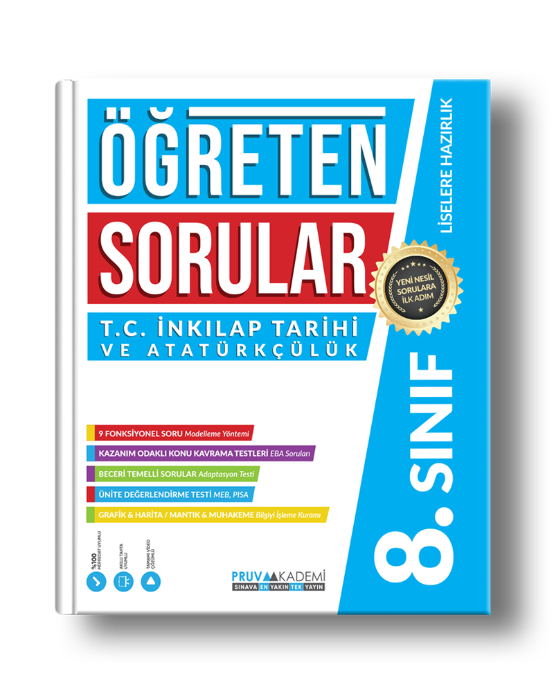 Pruva Yayınları 8. Sınıf İnkılap Tarihi Öğreten Sorular 