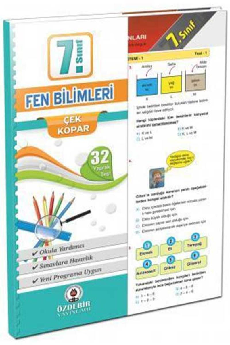 Özdebir Yayınları 7. Sınıf Fen Bilimleri Yaprak Test