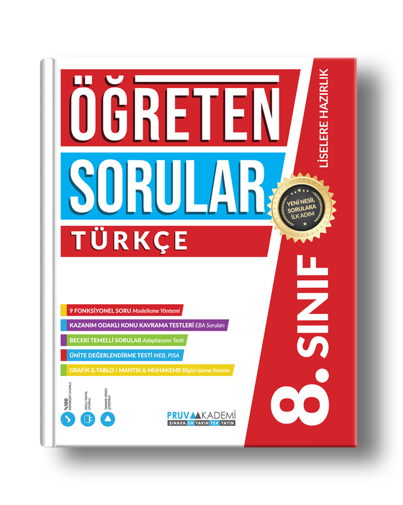 Pruva Yayınları 8. Sınıf Türkçe Öğreten Sorular 