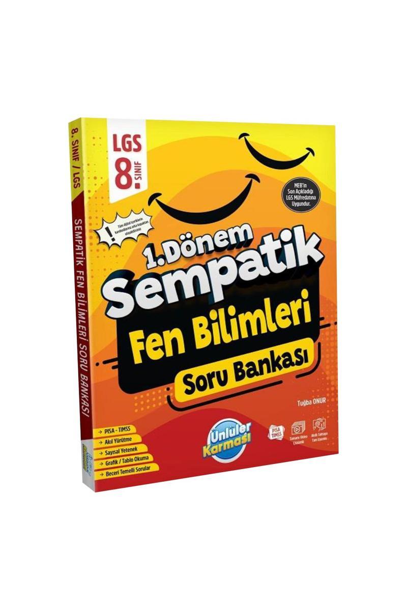 Ünlüler Yayınları 8. Sınıf Fen Bilimleri Sempatik 1.Dönem Soru Bankası