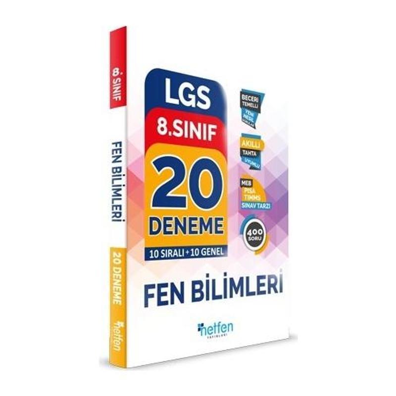 Netfen Yayınları 8. Sınıf Lgs Fen Bilimleri 20 Deneme