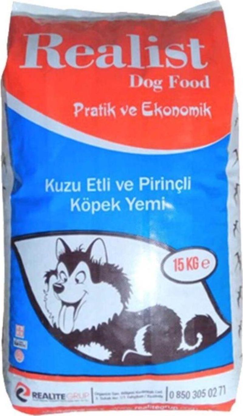 REALİSTDOG Kuzu Etli Pirinçli Köpek Maması 15 kg