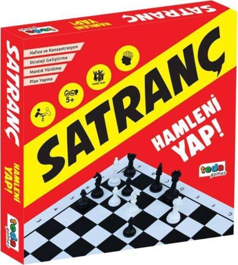 Teda Satranç Eğitici Zeka Ve Strateji Oyunu-ahşap