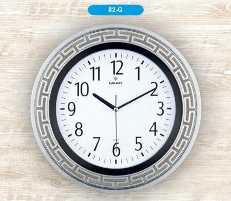 Dekoratif Kasa Sessiz Akar Mineral Cam Duvar Saati 35 cm