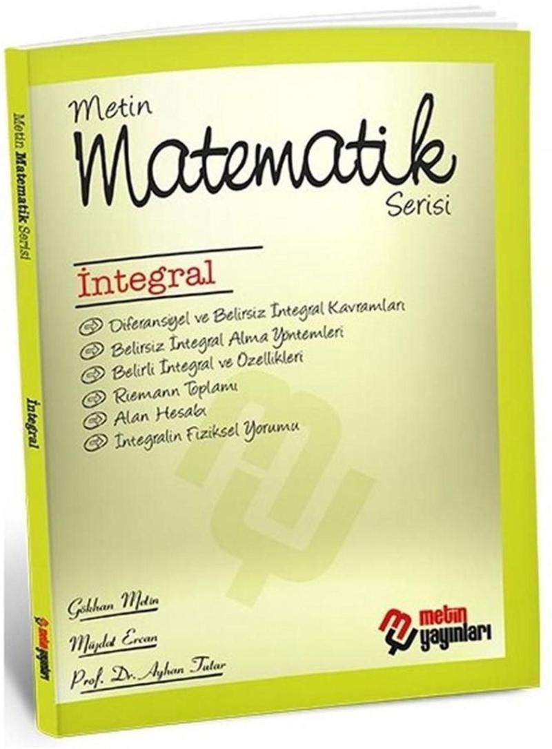 Metin Yayınları Matematik Serisi İntegral