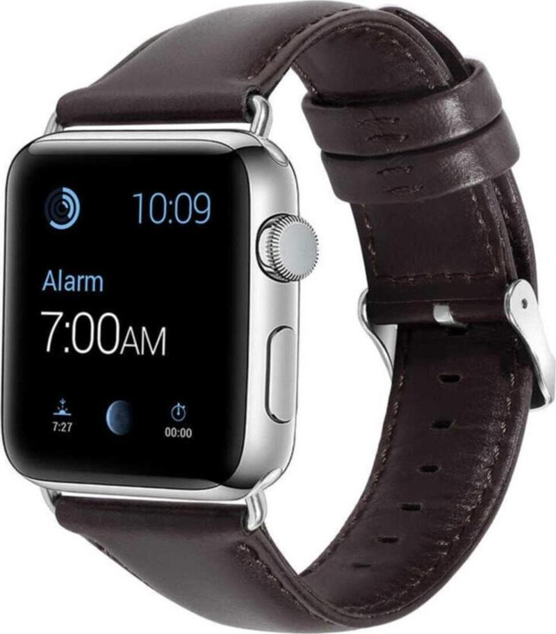 Apple Watch 38mm Deri Kordon Siyah